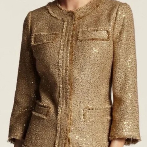 NWOT Chico's Noelle Goldie Tweed Jacket Chico size 4 traditional size 18-20 XXL - Picture 5 of 8